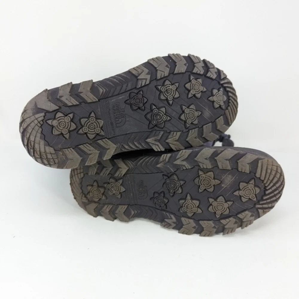 The North Face Girl's Winter Snow Boots Gray Purple‎ Size4_6